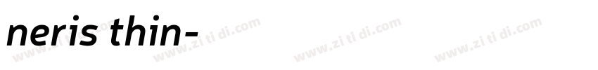 neris thin字体转换